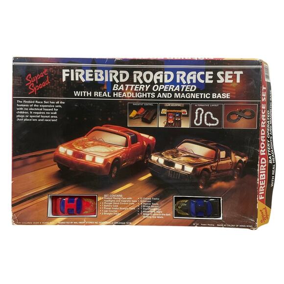 Super Fast Firebird Road Race Set New in Box Untested Vintage 1981 Collectible - Picture 1 of 9